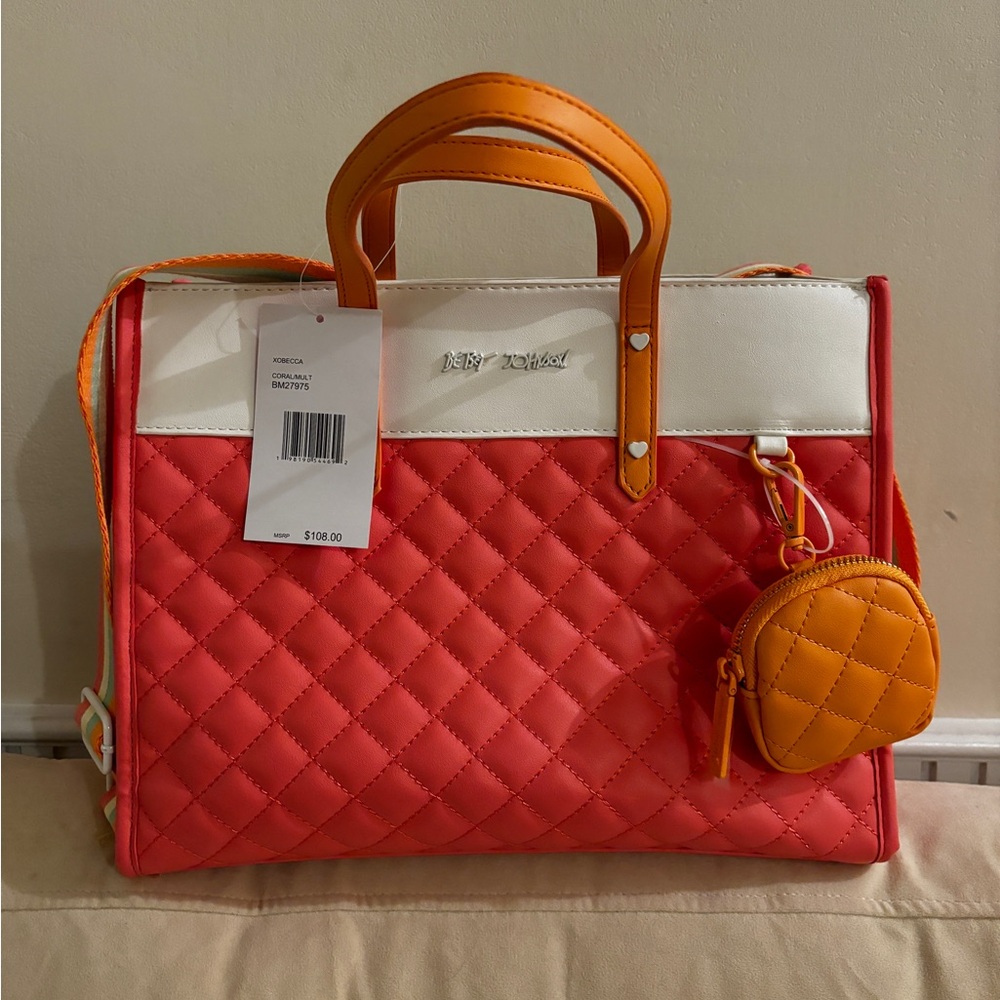 Betsey Johnson Coral Handbag